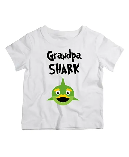 Twinkle Hands Grandpa  Shark T - shirt - Green