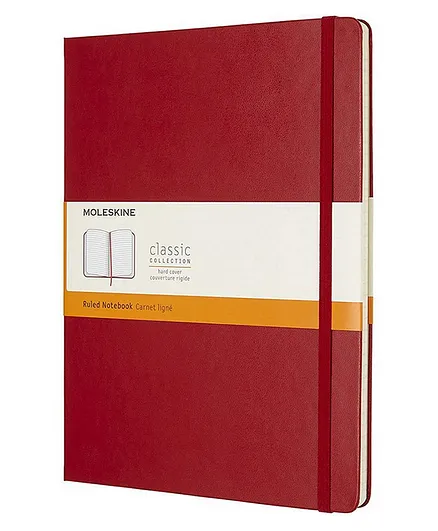 MOLESKINE Classic Ruled Paper Notebook - Scarlet Red