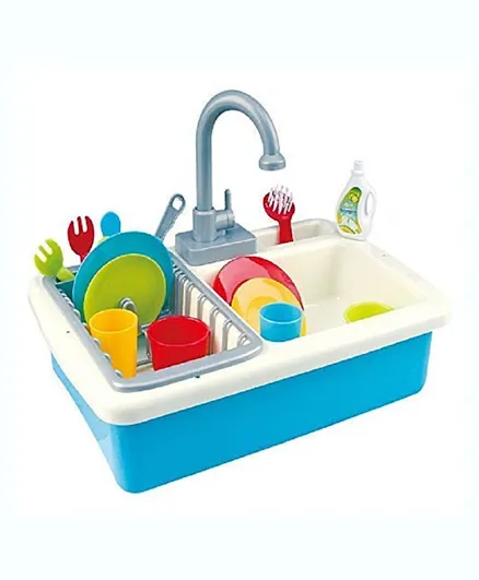 Playgo Wash-Up Kitchen Sink B/O - 18 Pcs