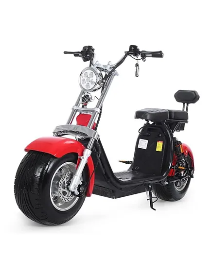megawheels Stylish Groovy Fat Tyre Scooter 60V - Red