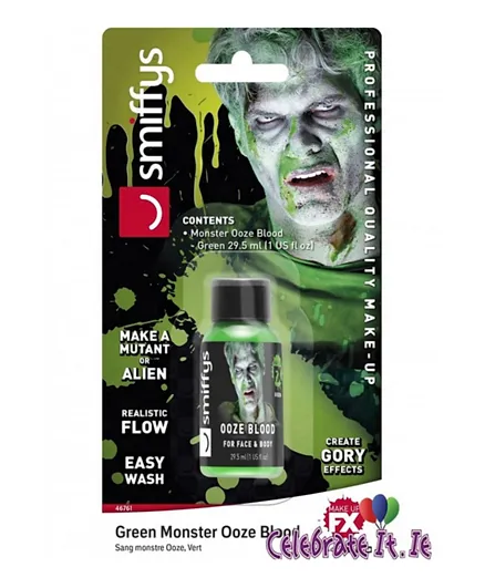 Smiffys Monster Ooze Blood Green Paint - 29.57ml