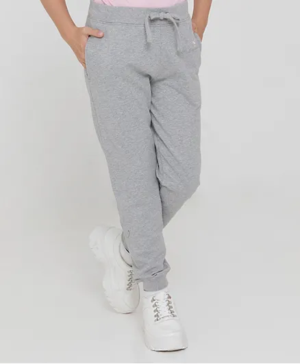 Beverly Hills Polo Club Logo Embroidered Pants - Grey