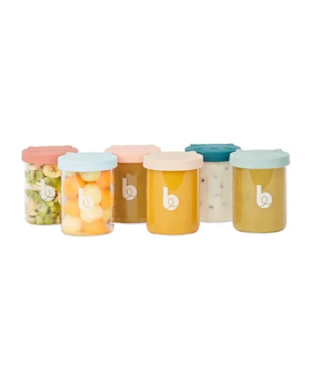 Babymoov Isy Bowls Food Containers Pack Of 6 - 250mL Each