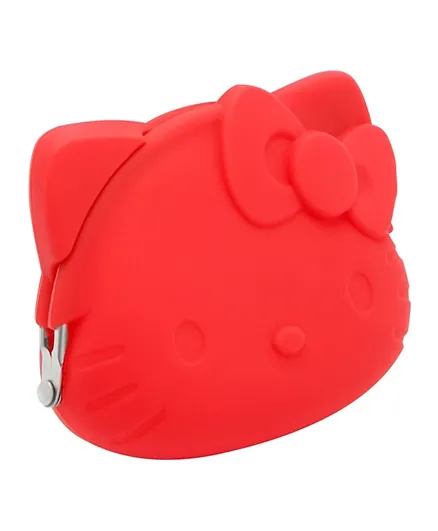 Hello Kitty Kisslock Coin Purse Soft Rubber - Red