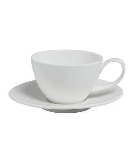 Baralee Simple Plus Cup And Saucer - White