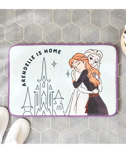 HomeBox Disney Frozen Sisters Embrace Memory Foam Bath Mat