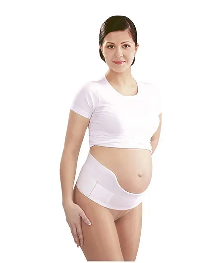JoJo Maman Bebe Maternity Support Belt - White