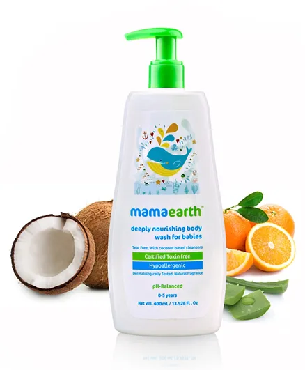 Mamaearth Deeply Nourishing Body Wash For Babies - 400 ml