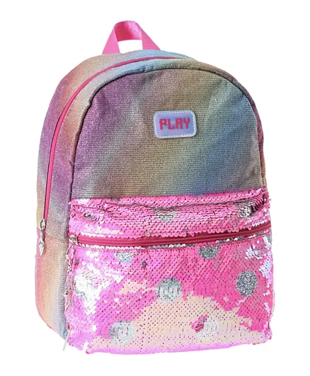 Statovac Glitter Rainbow Pop Trend Backpack Pink - 12.5 Inches