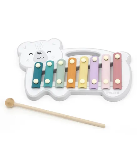 PolarB Wooden Xylophone Toy - Multicolor