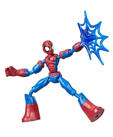 Marvel Bend and Flex Spider-Man Action Figure Red & Blue - 15.24cm