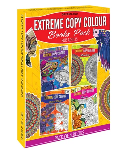 Extreme Copy Color Books Pack of 4 - English