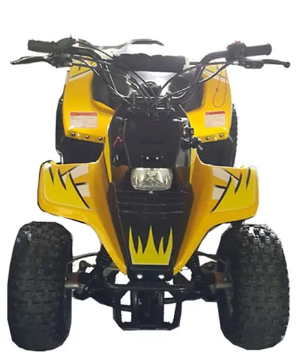 Megawheels Tornado 125 CC Power Wheels Off Road Fully Automatic ATV Quad Bike - Yellow