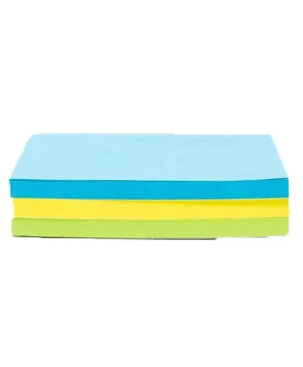 Onyx And Green Eco Friendly Sticky Notes Neon Colors  (5402) - Pack of 3