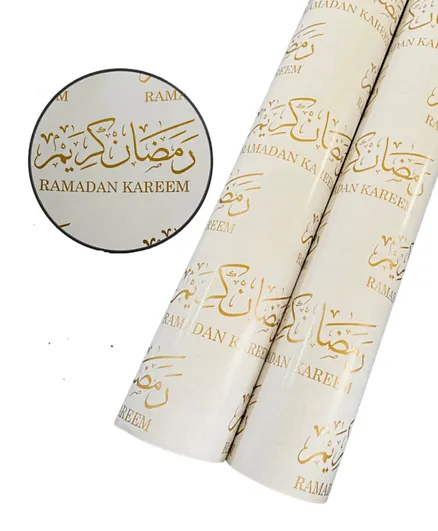 LAFIESTA Ramadan Kareem Gift Wrapping Paper Rolls - 2 Pieces