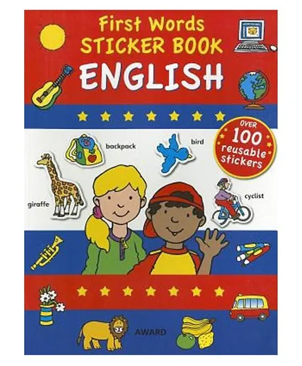 First Words Sticker Book - English