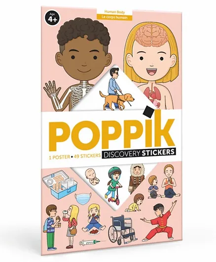 Poppik Educational Poster Stickers - The Human Body
