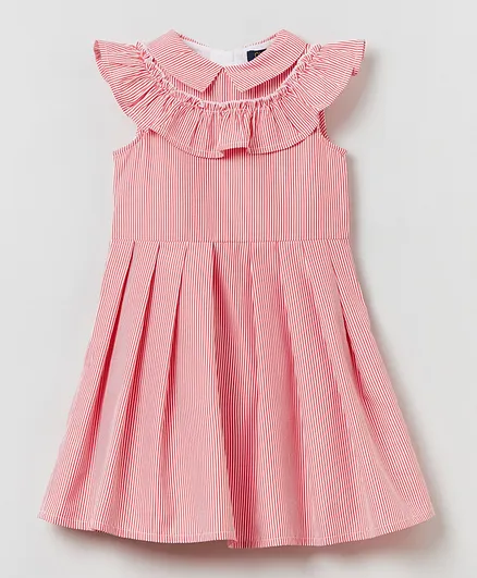 OVS Ruffle Details Dress - Pink