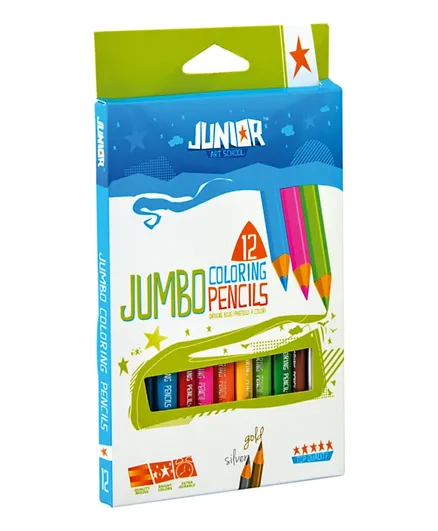 STATOVAC Ultra Jumbo Color Pencils - 12 Pieces
