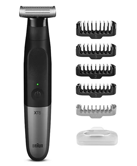 Braun Series X Xt5100 Wet & Dry All-in-one Tool With 5 Attachments - Black  And Silver