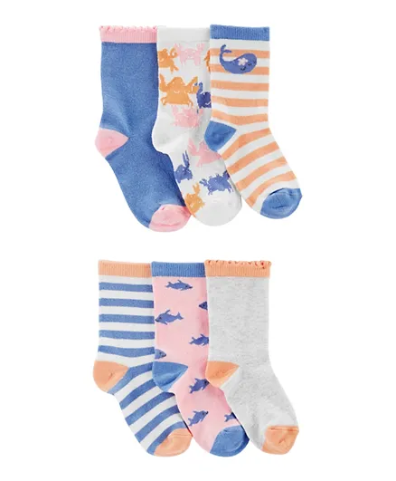 Carter's 6-Pack Striped Socks - Multicolor
