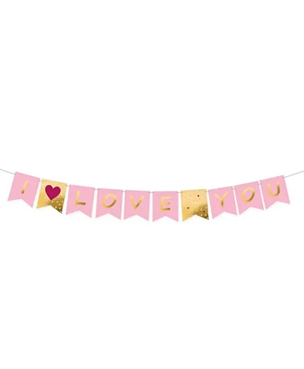 Party Centre I Love You Letter Banner