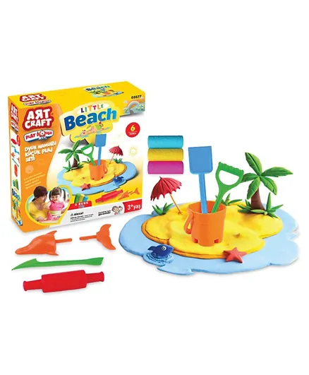 Dede Art Craft Beach Play Dough Set Multi Color - 150 Grams