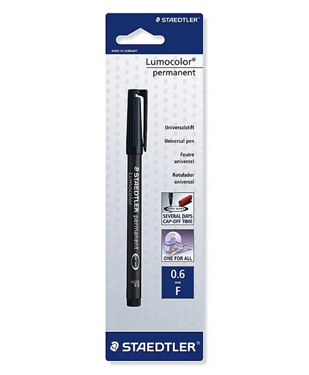 قلم ماركر لوموكولور من ستيدلر - أسود