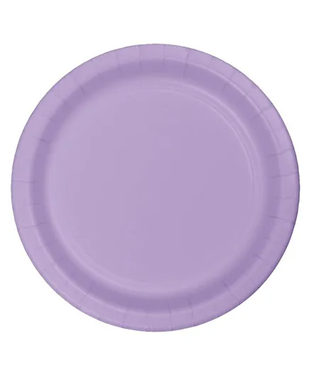 Creative Converting Touch of Color Lunch Plate Large Luscious Lavender Pack of 24 - 10 Inches