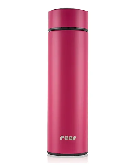 Reer Colour Design Stainless Steel Vacuum Flask 450ml - Berry Red