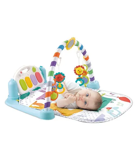 Little Angel Baby Bluetooth Piano Playgym with Mat - Blue