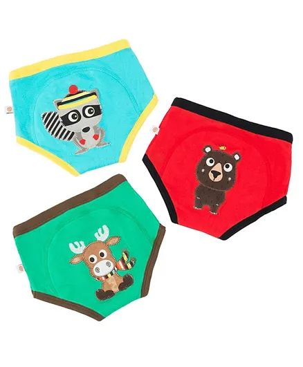 Zoocchini 100% Organic Cotton Training Pants Pack of 3 - Forest Chums
