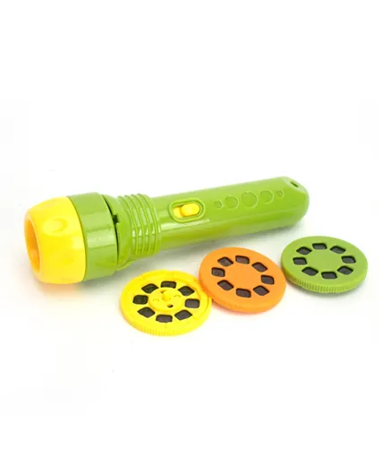 Kids Vegetable Projection Flashlight - Green & Yellow
