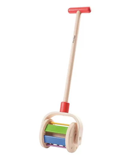 بكرة مشي خشبية دوارة من بلان تويز - متعدد الألوان