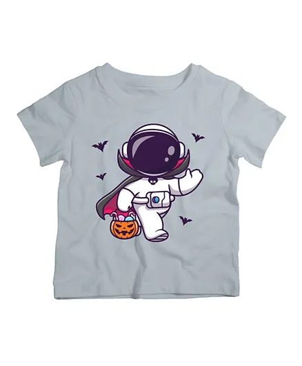 Twinkle Hands Astronaut Ready To Halloween T-Shirt - Grey