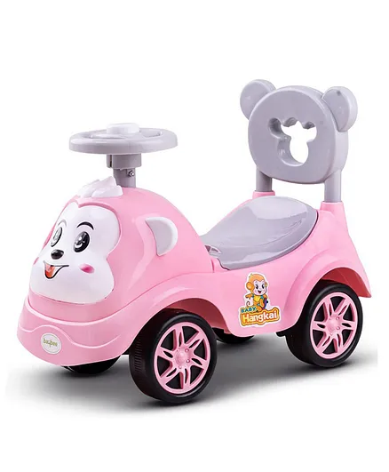 BAYBEE Rio Pink Ride On Baby Car for 1 3 Years Virgin PVC High Backrest Horn Music Storage Space Online in UAE Buy at Best Price from FirstCry.ae 3ef73ae03ceb5