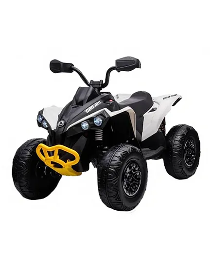 MYTS Licensed CanAm Kids Electric ATV - White