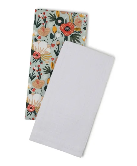 Dream Decor Floral Print Kitchen Towel - Pack of 2
