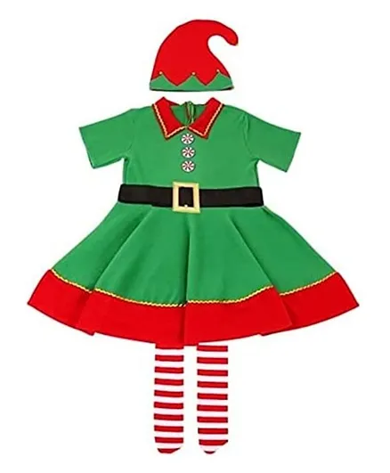 Brain Giggles Christmas Elf Costume (X-Large) -Green
