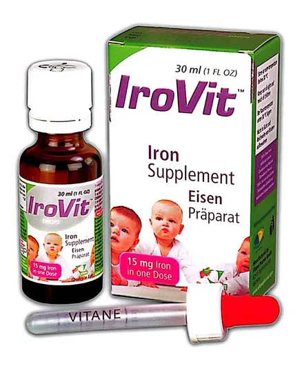 Vitane Irovit Iron Supplement Drops - 30mL