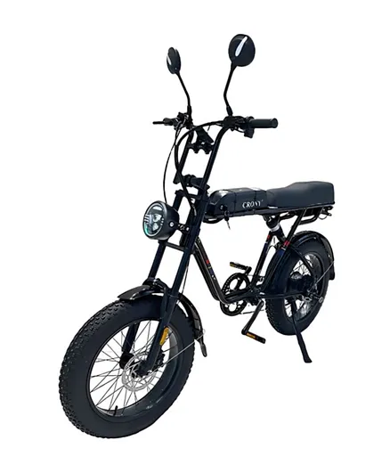 جينيريك - دراجة كهربائية سبيد برو بعجلات دهنية للثلج 48 فولت - أزرق، 20 بوصة