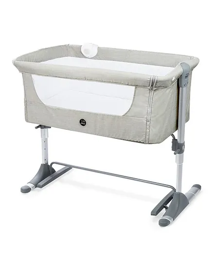 Jikel Nova Bedside Crib - Grey