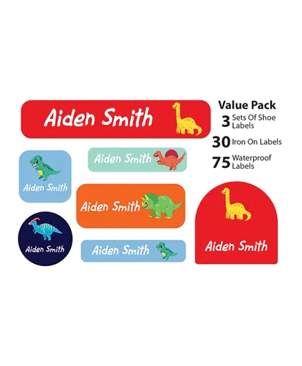 Ajooba My Labels Personalised Name Labels for Kids My Nursery Labels 018 - Pack of 108