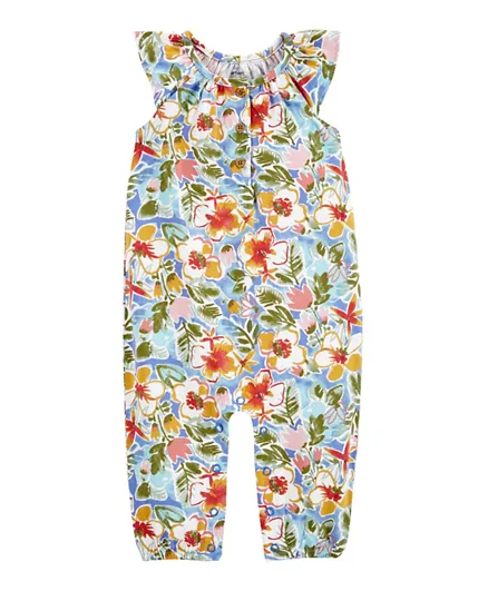 Carter's Floral Jumpsuit - Multicolor