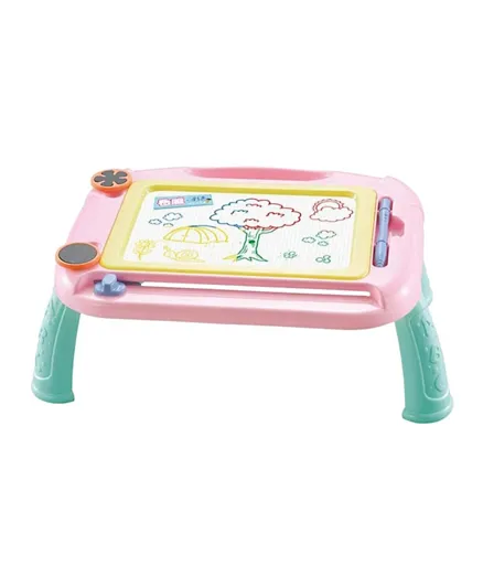 Talabety Magnetic Drawing Board with Holder - Pink and Green
