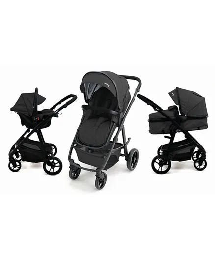 Asalvo Convertible Trio Two  3 In 1 Travel System - Black