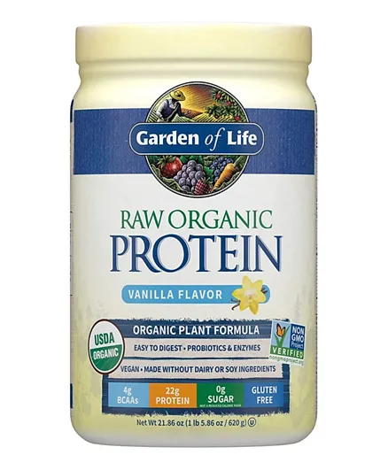 Garden of Life Raw Organic Protein Vanilla Powder -  620g