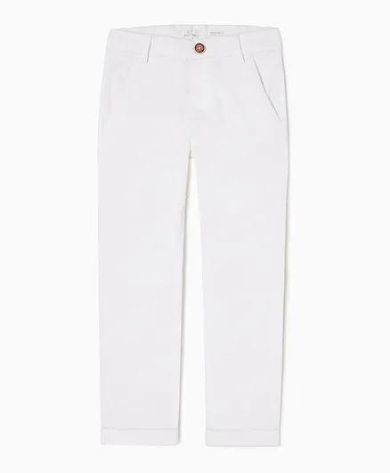 Zippy Straight Fit Trousers - White