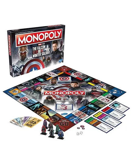Monopoly: Marvel Studios The Falcon and the Winter Soldier Edition Board Game - 2 to 6 Players