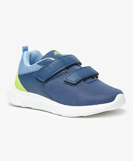 Oaklan by ShoeExpress Colourblocked Sneakers with Hook and Loop Closure - Navy